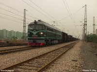 DF4B-3183 with a southbound goods train.