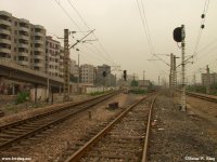 Looking south down the new southbound bypass line to Guangzhou.