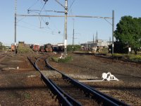 Road to the electric loco shed.