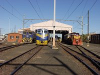 Electric loco shed.