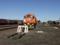 Diesel on shunt track.