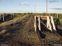 End of the shunting incline.