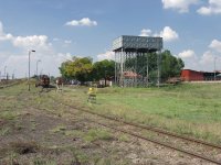 Walking down the line to the Friends of the Rail site.