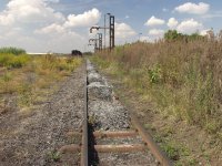 Coal stage north side water columns and shallow pits.