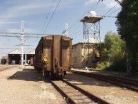 East end of shed.