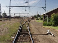 Points in front of shunters office.