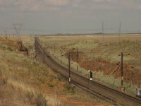 Looking into East end of yard. .