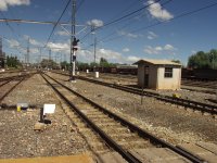 View of trackage located just west of shed.