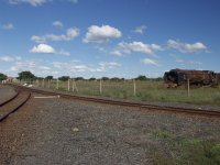 Turning track and #3 row of dumped steam.