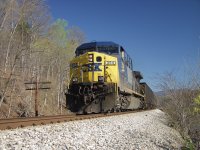 CSXT AC6000 leading a loaded coal train